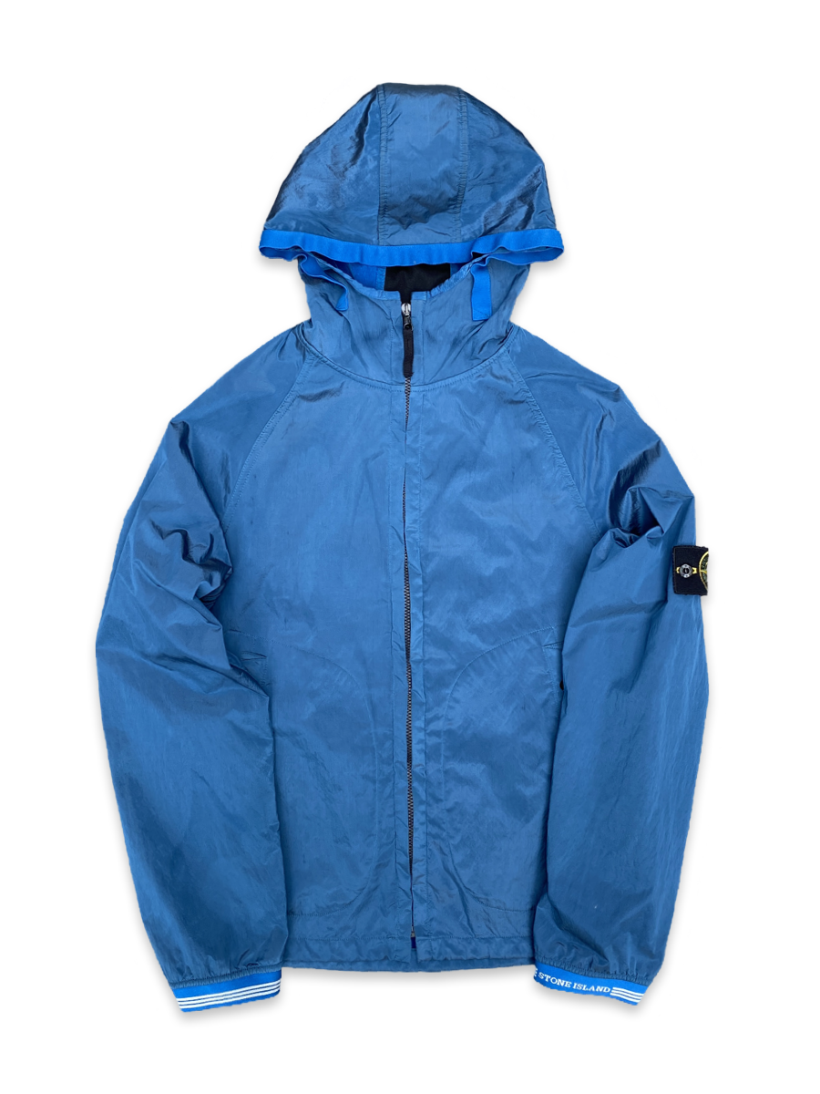 Stone island nylon metal jacket blue on sale