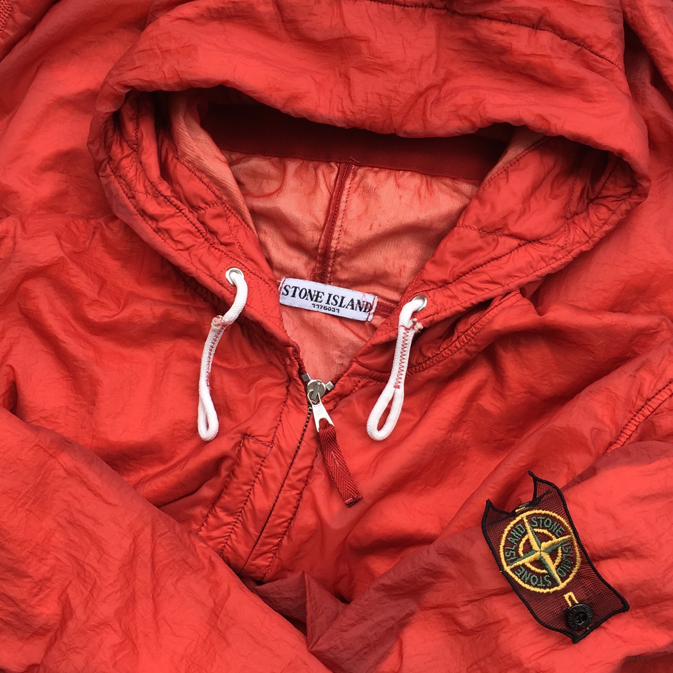 Stone Island SS 2008 Superlight Resined Nylon Hooded Jacket - S/M