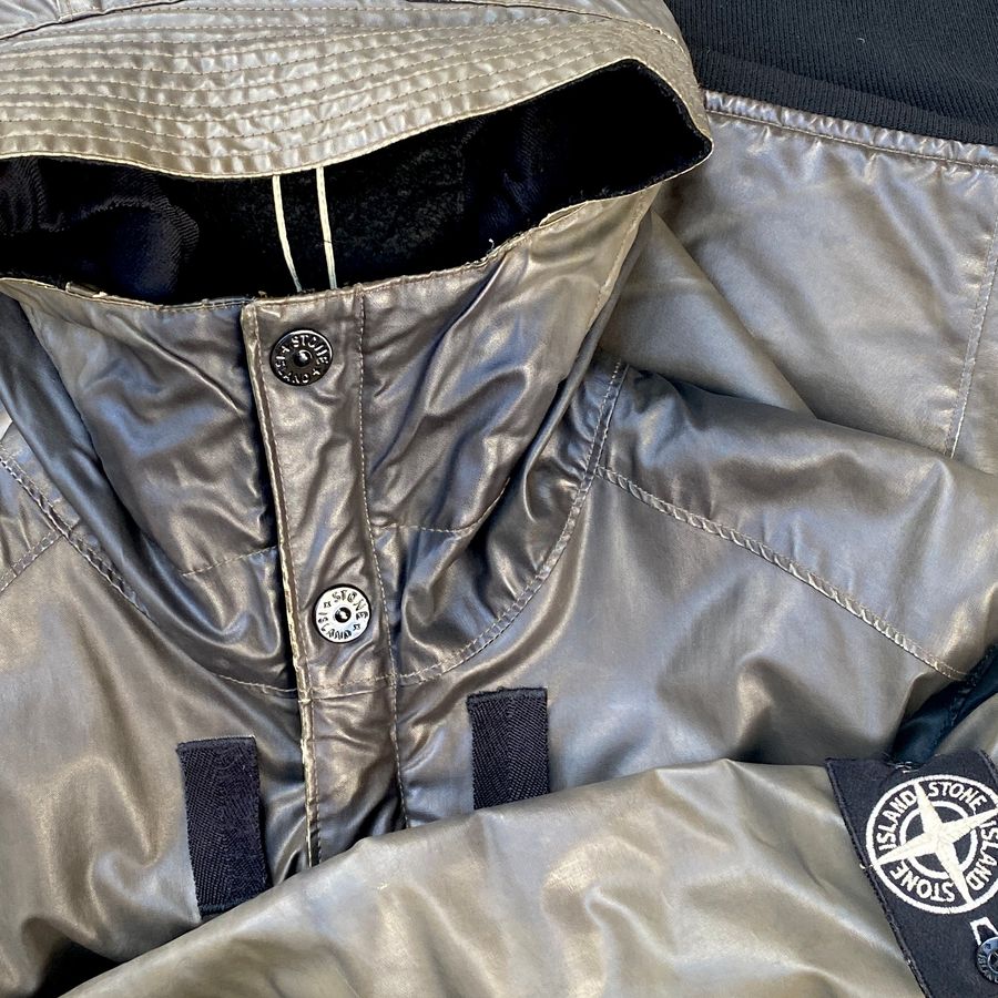 Stone Island AW '10/'11 Waxed Ice 2 Bomber Jacket (M)