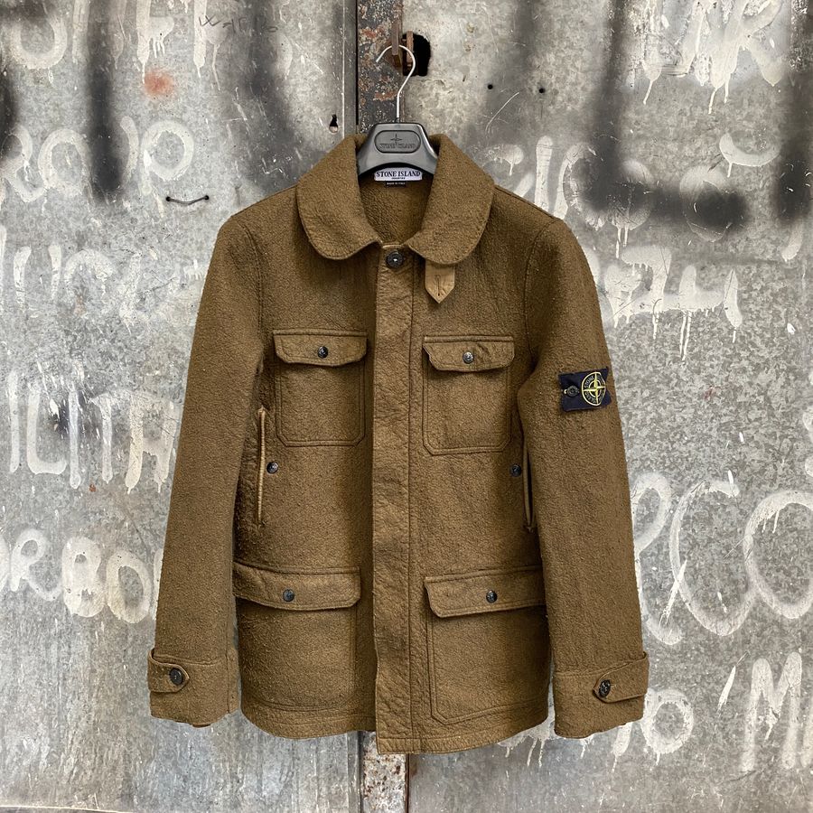 Stone island hot sale wool coat